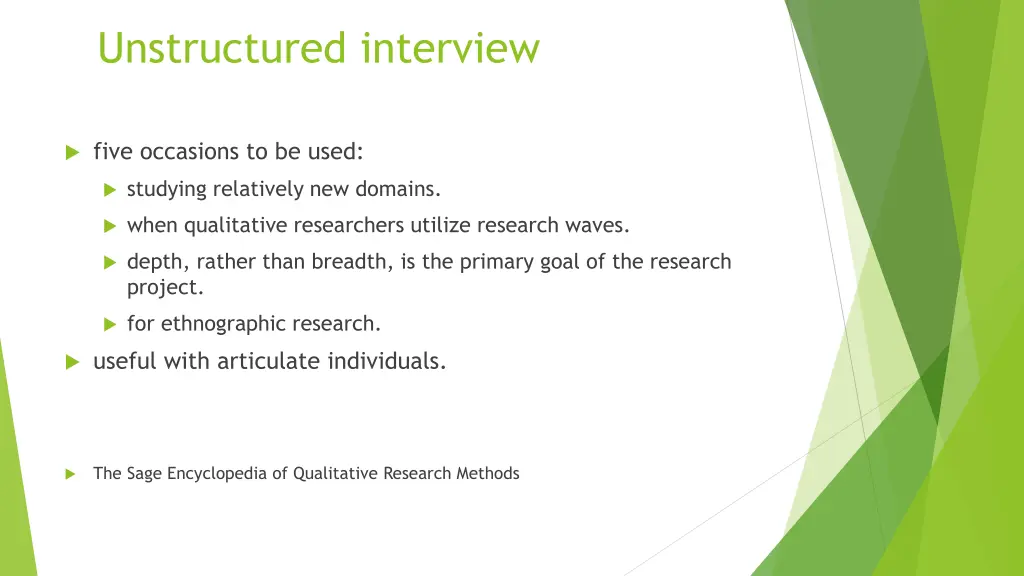 unstructured interview 1