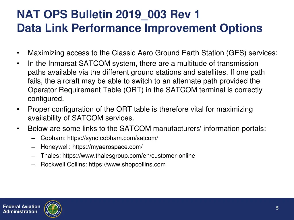 nat ops bulletin 2019 003 rev 1 data link