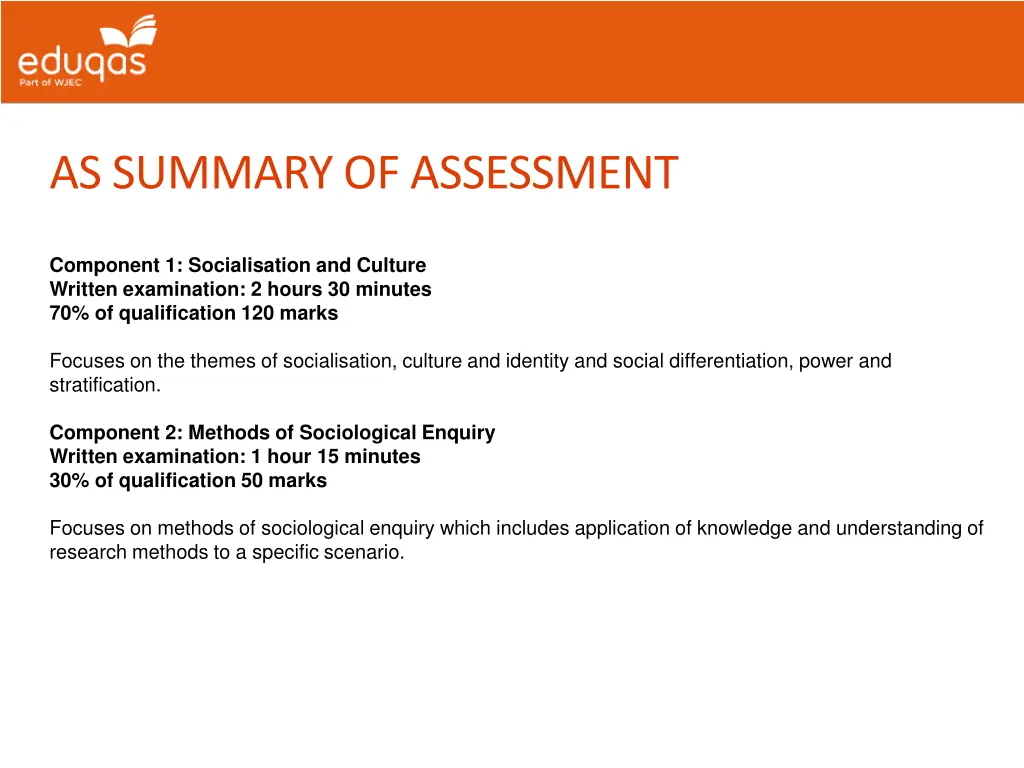 as summary of assessment
