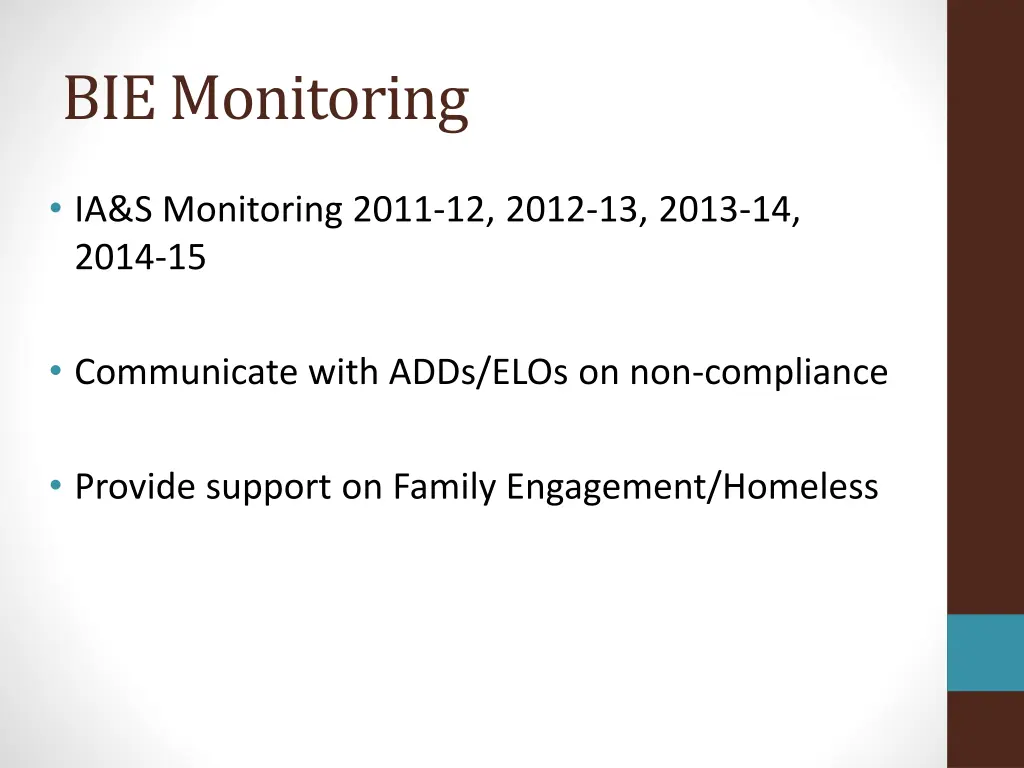 bie monitoring