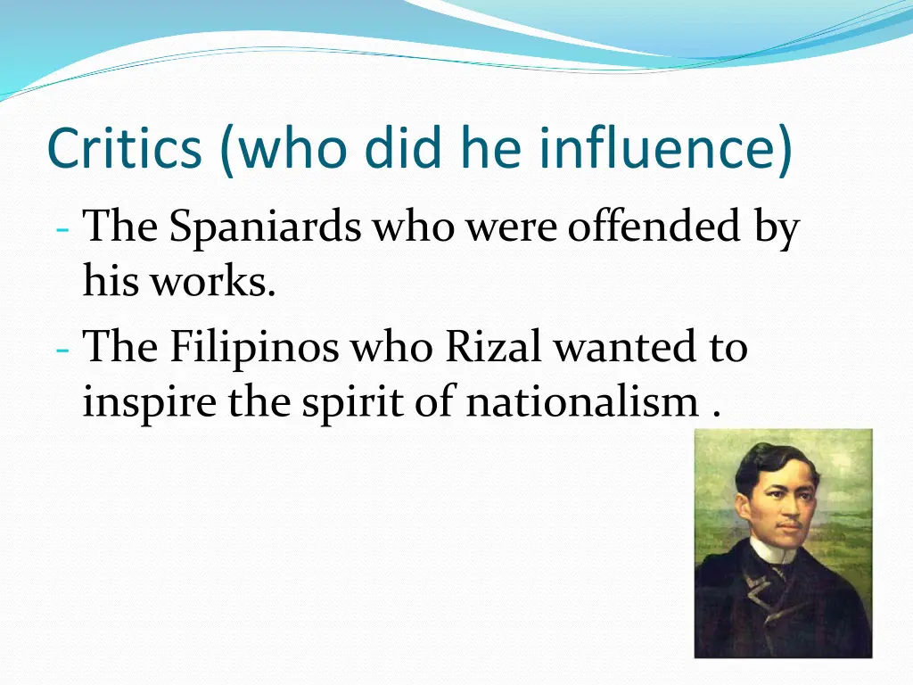 critics who did he influence