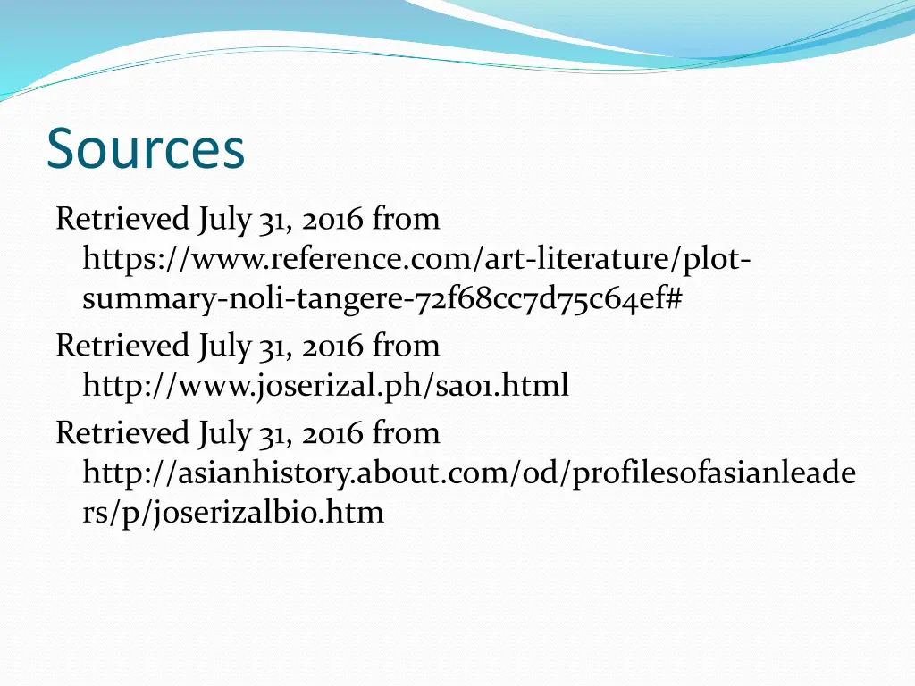 sources