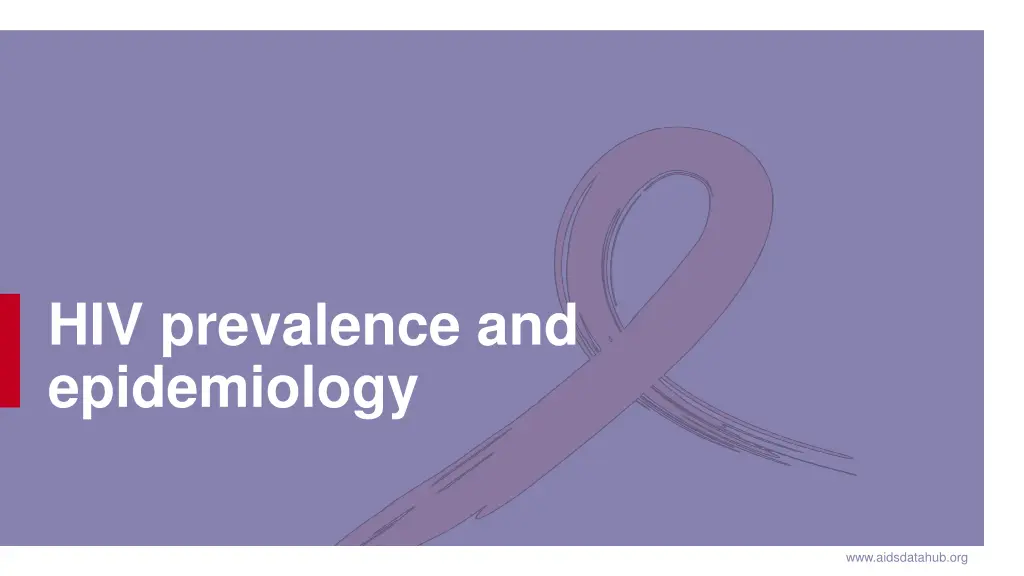 hiv prevalence and epidemiology
