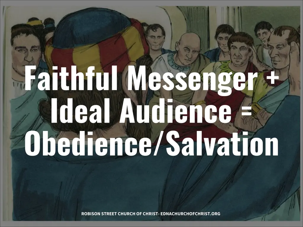 faithful messenger ideal audience obedience