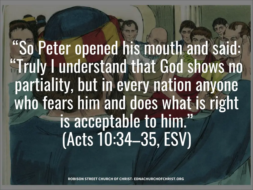 so peter opened his mouth and said truly