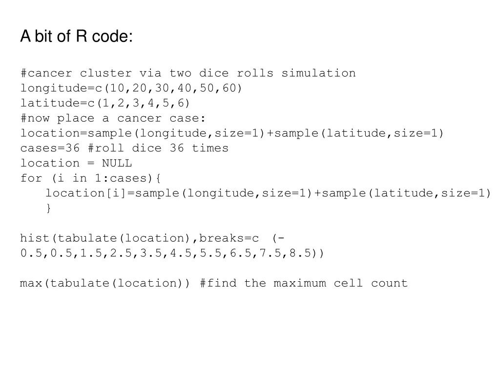 a bit of r code
