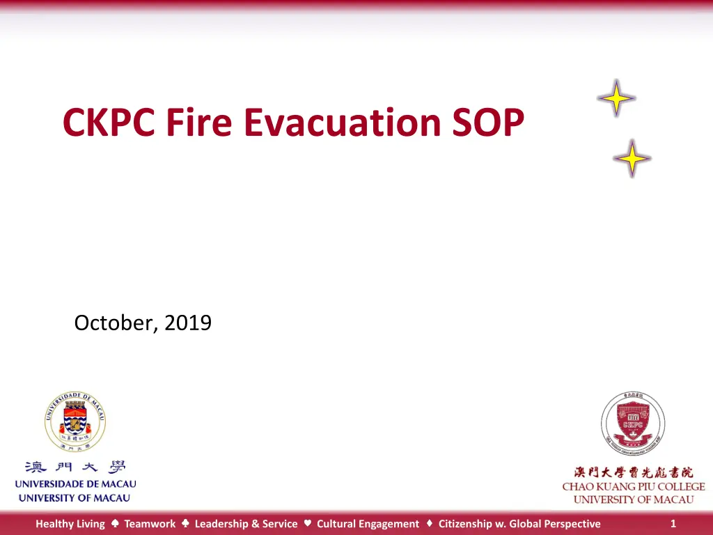 ckpc fire evacuation sop