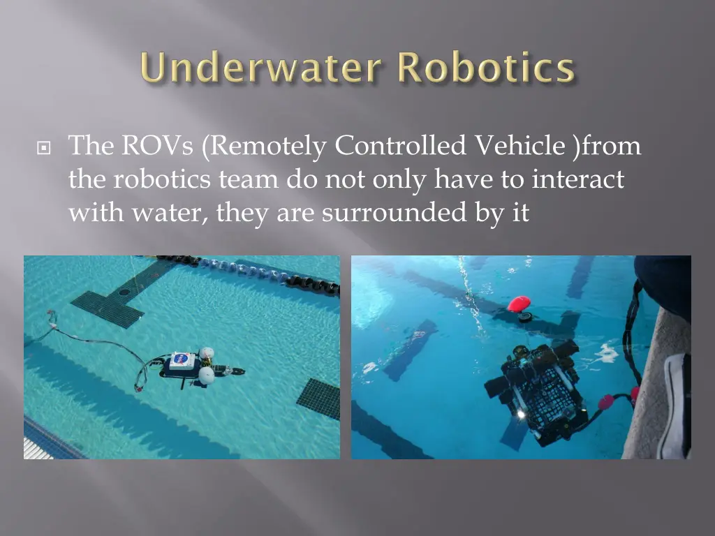 the rovs remotely controlled vehicle from