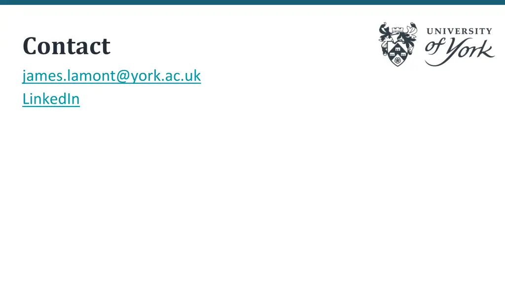 contact james lamont@york ac uk linkedin