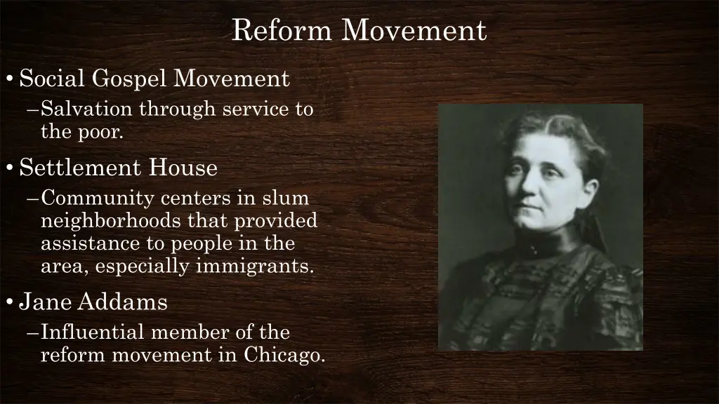 reform movement