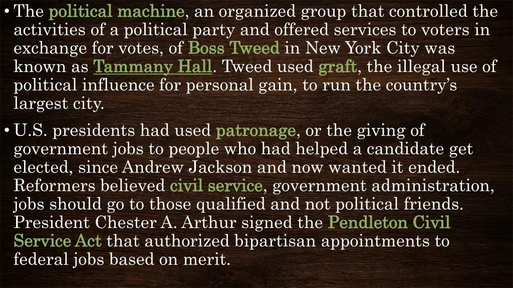 the political machine political machine
