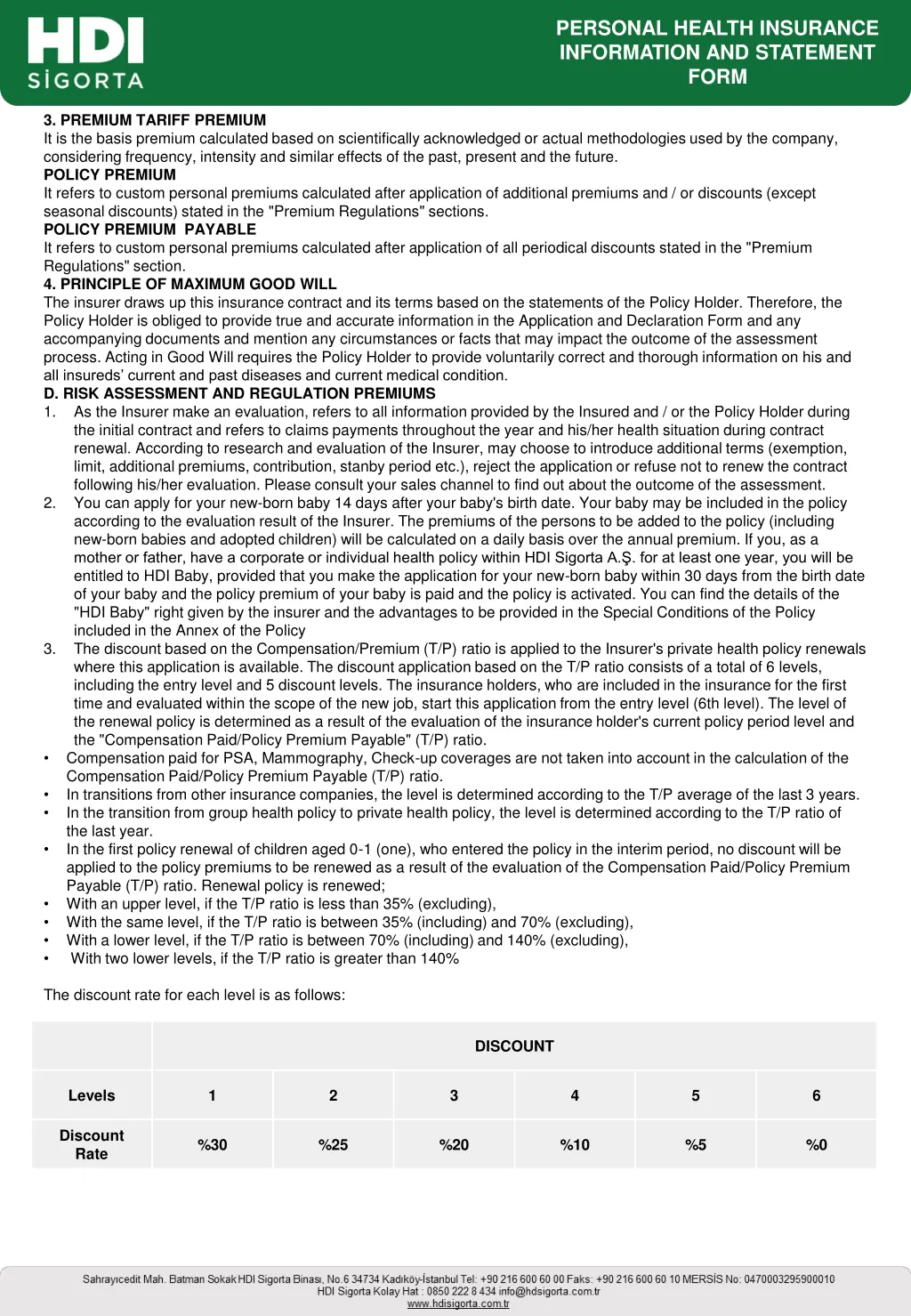 personal health insurance information 2