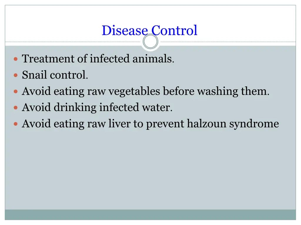 disease control