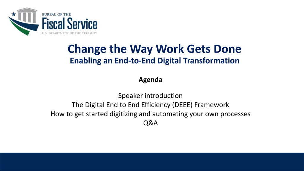 change the way work gets done enabling