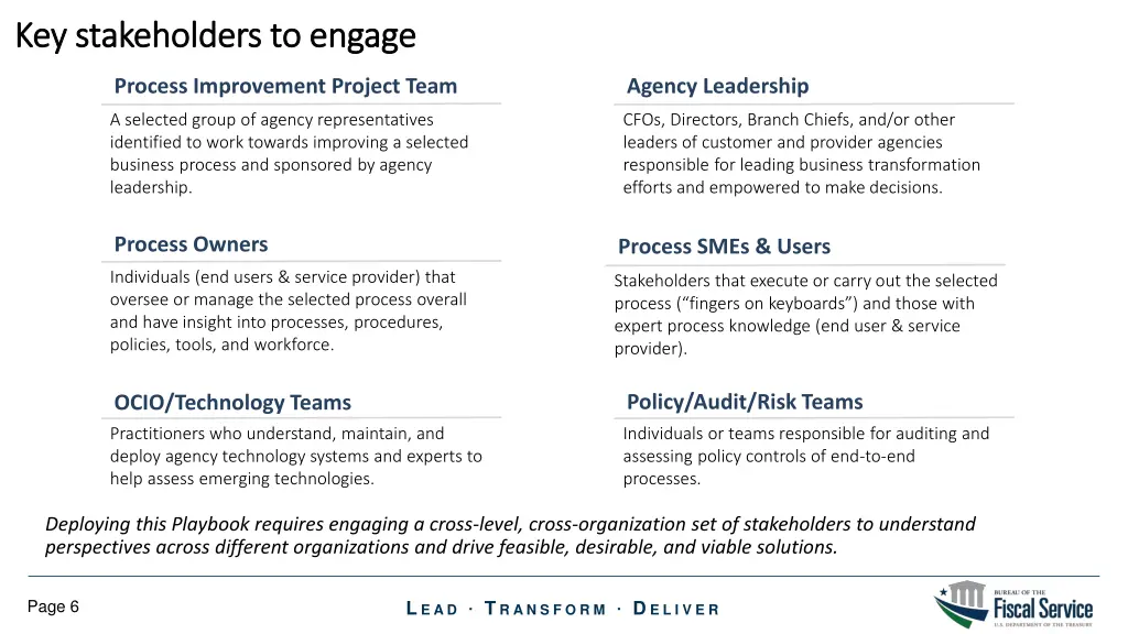 key key s stakeholders takeholders to
