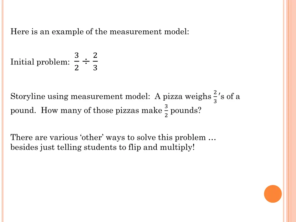 here is an example of the measurement model