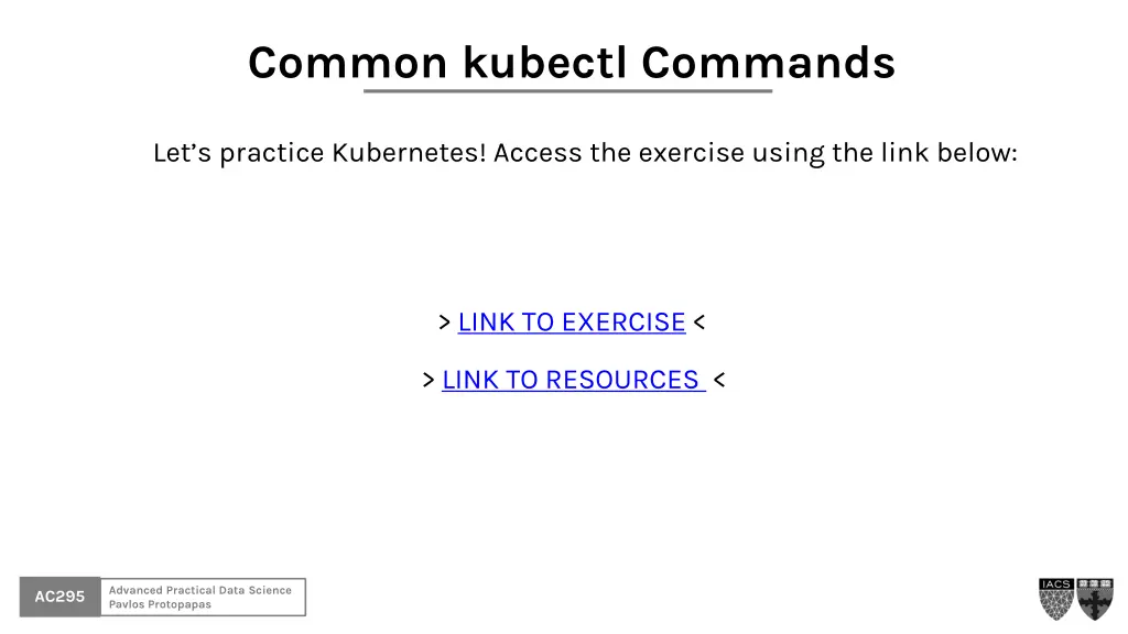 common kubectl commands
