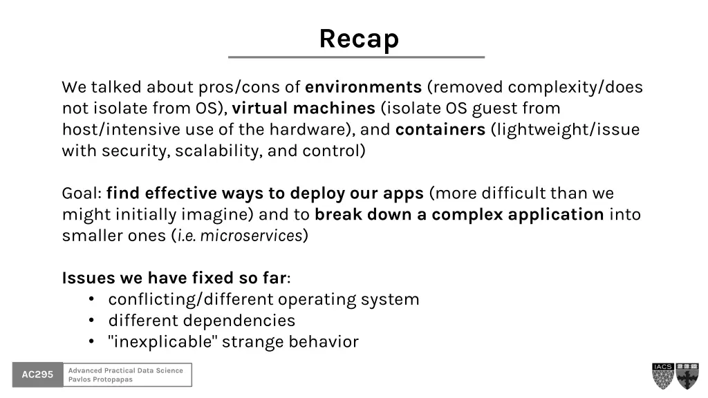 recap 1