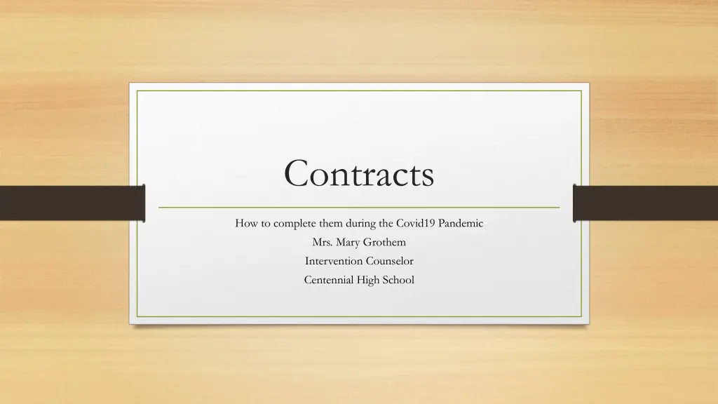 contracts