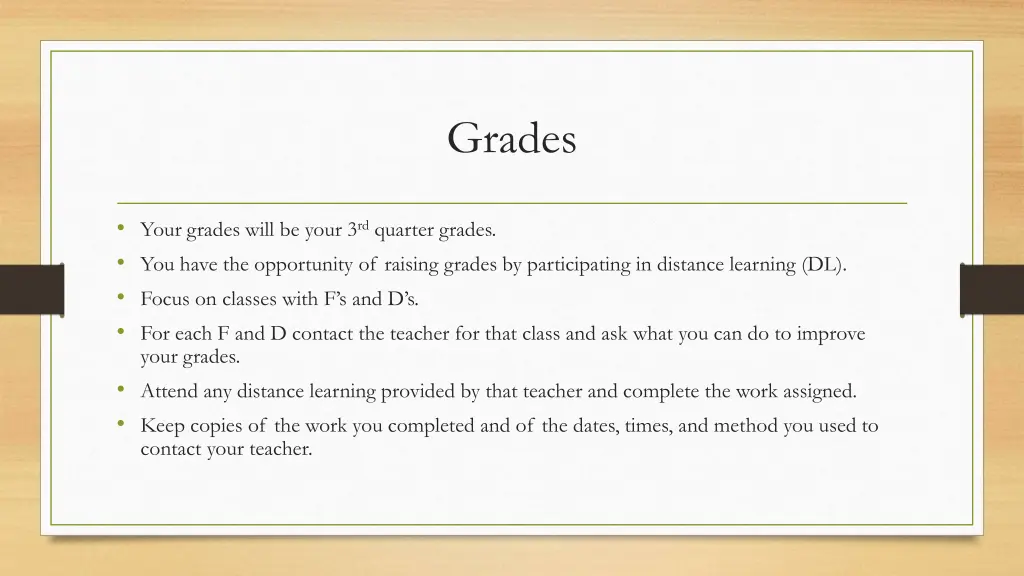 grades