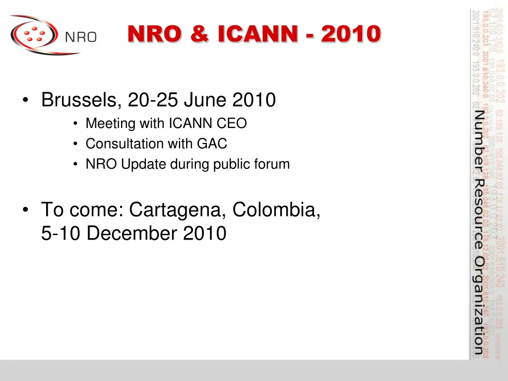 nro icann 2010