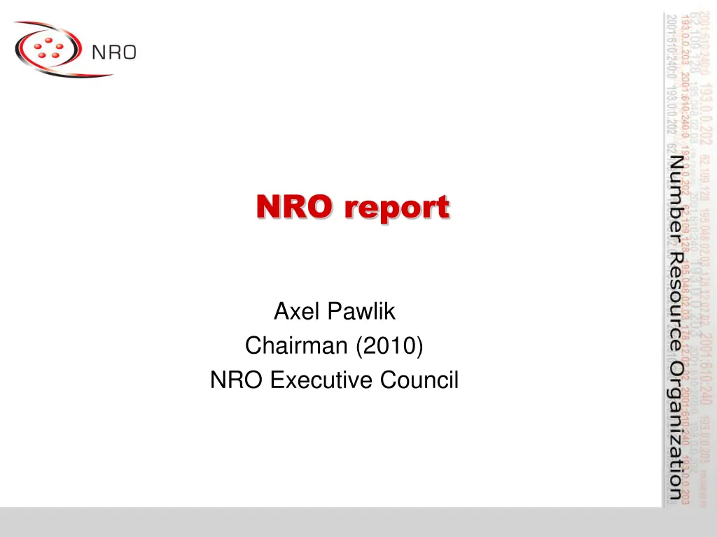 nro report