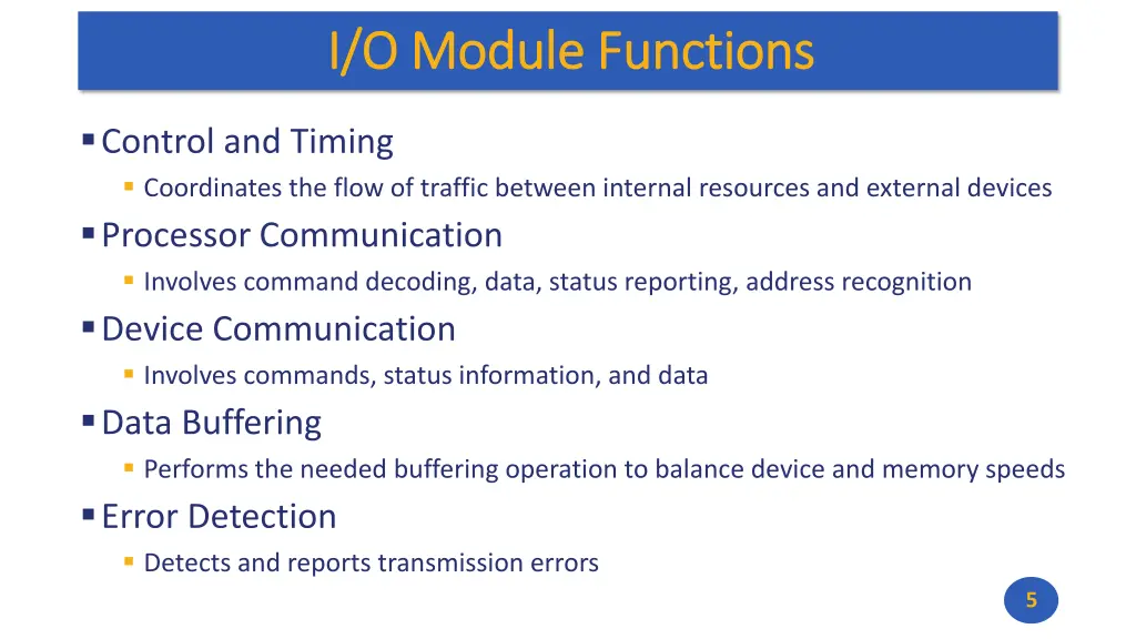 i o module functions i o module functions