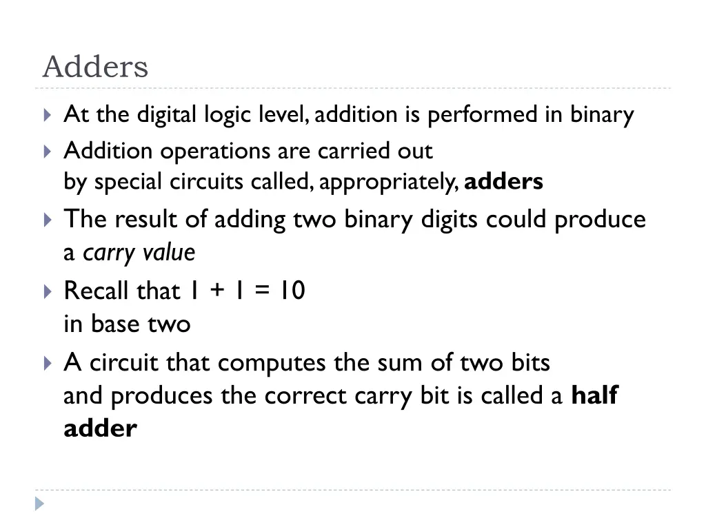 adders