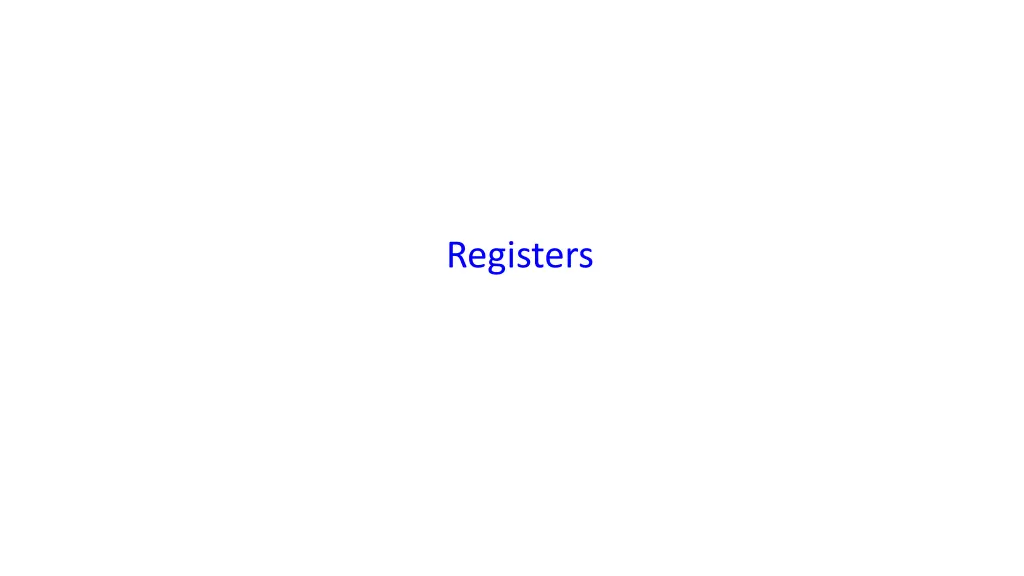registers 1