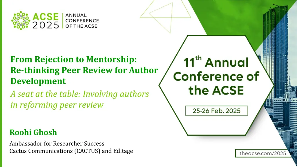 from rejection to mentorship re thinking peer