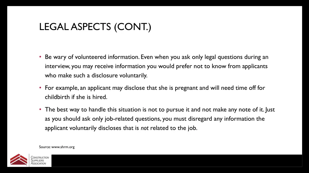 legal aspects cont