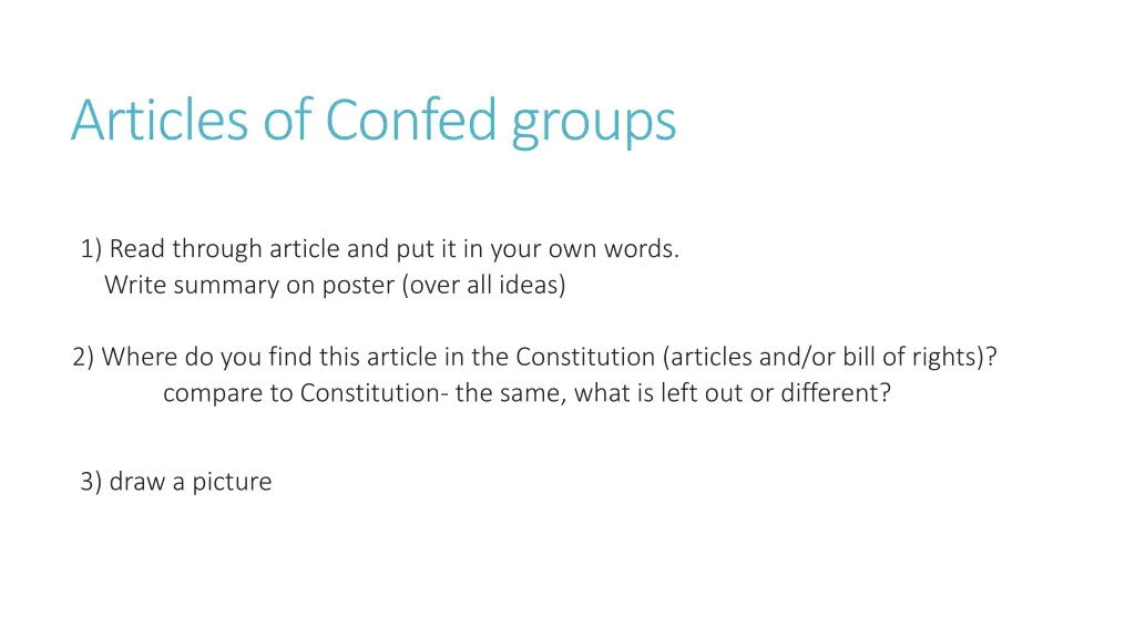 articles of confed groups