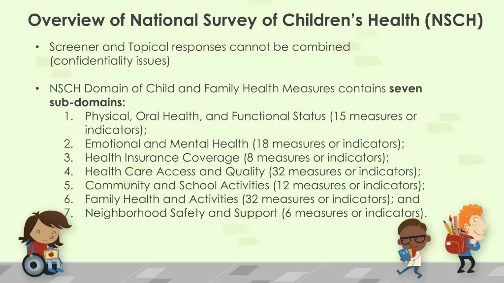 overview of national survey of children s health 1