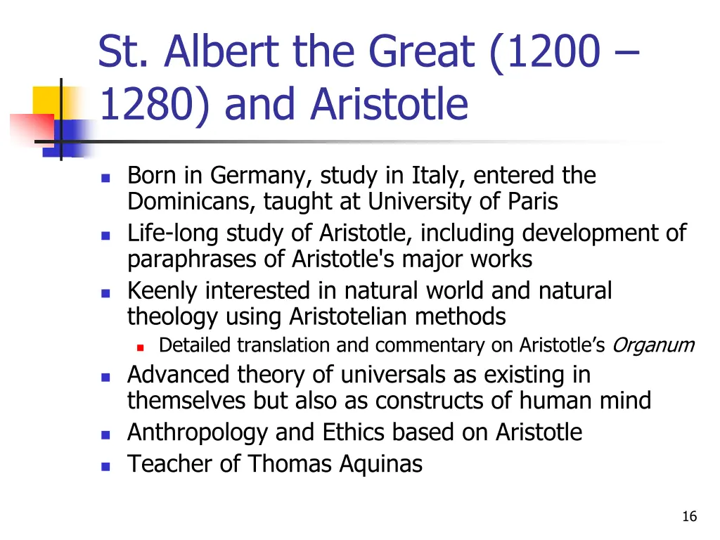 st albert the great 1200 1280 and aristotle