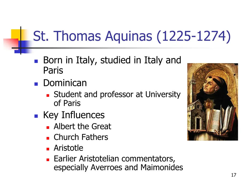 st thomas aquinas 1225 1274