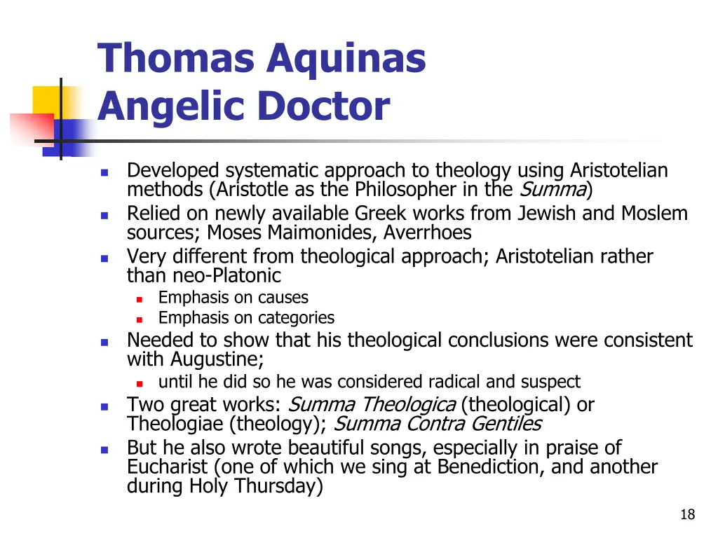 thomas aquinas angelic doctor