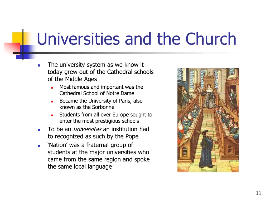 universities and the church