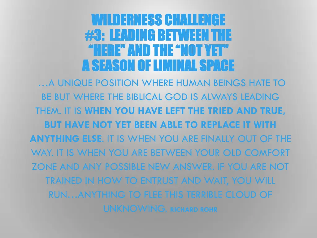 wilderness challenge wilderness challenge
