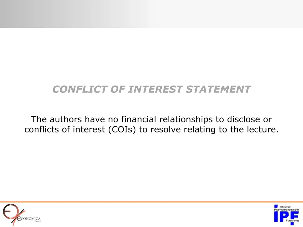 conflict of interest statement