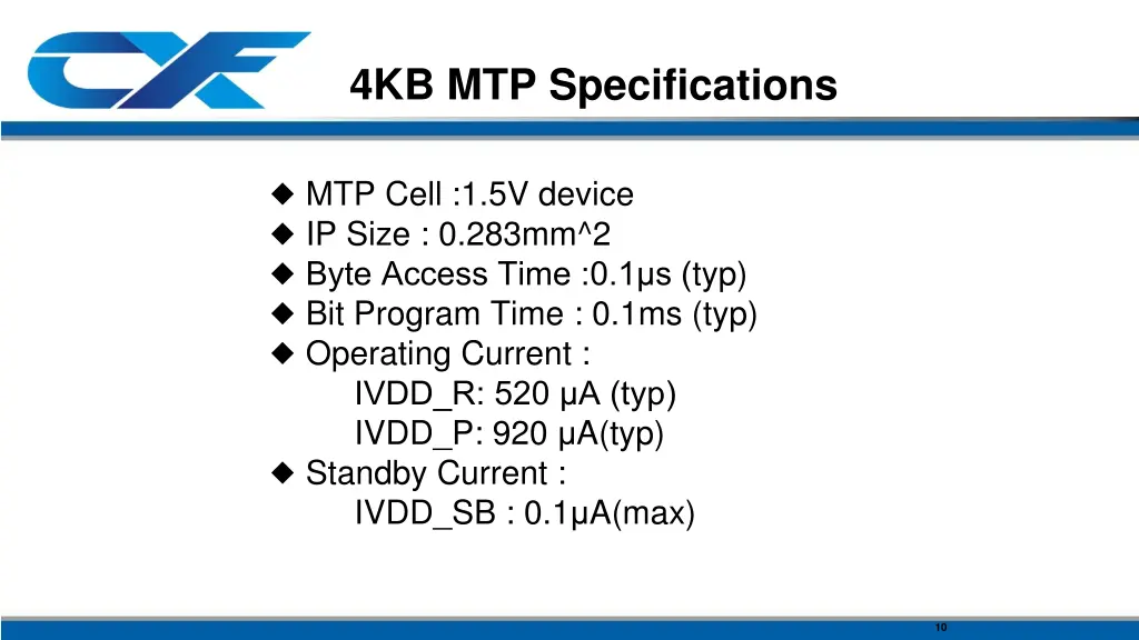 4kb mtp specifications