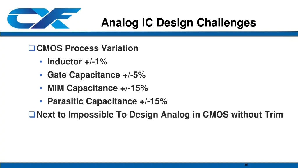 analog ic design challenges