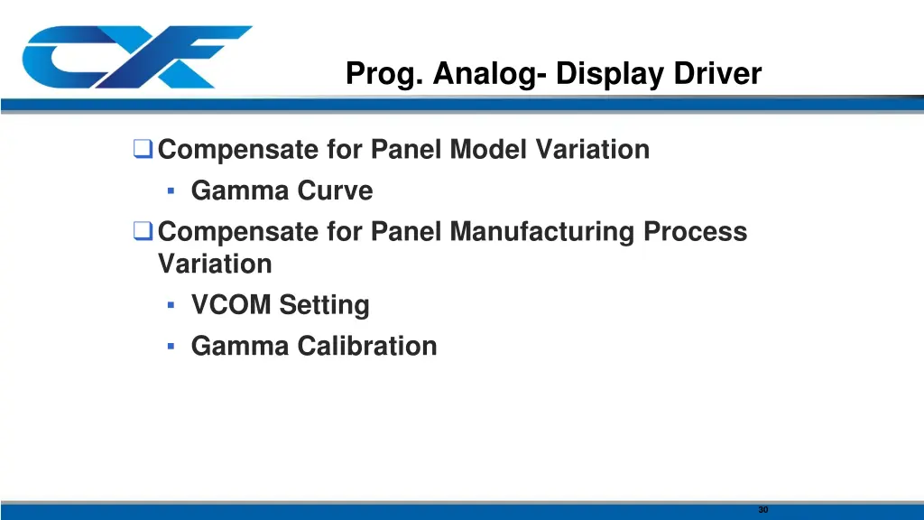 prog analog display driver