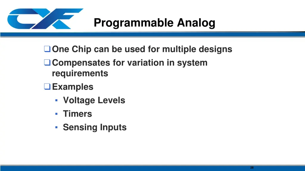 programmable analog