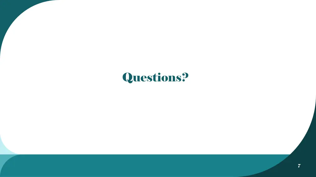 questions