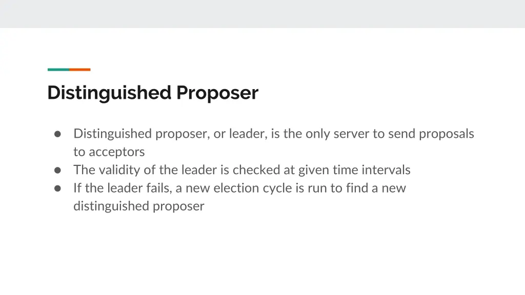 distinguished proposer