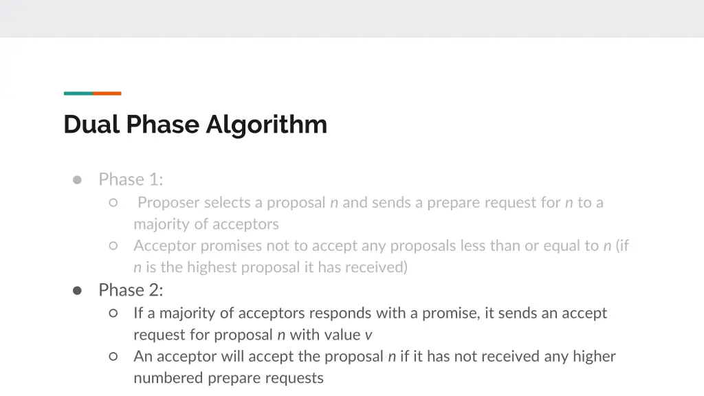 dual phase algorithm 1