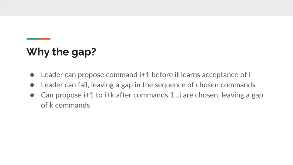 why the gap