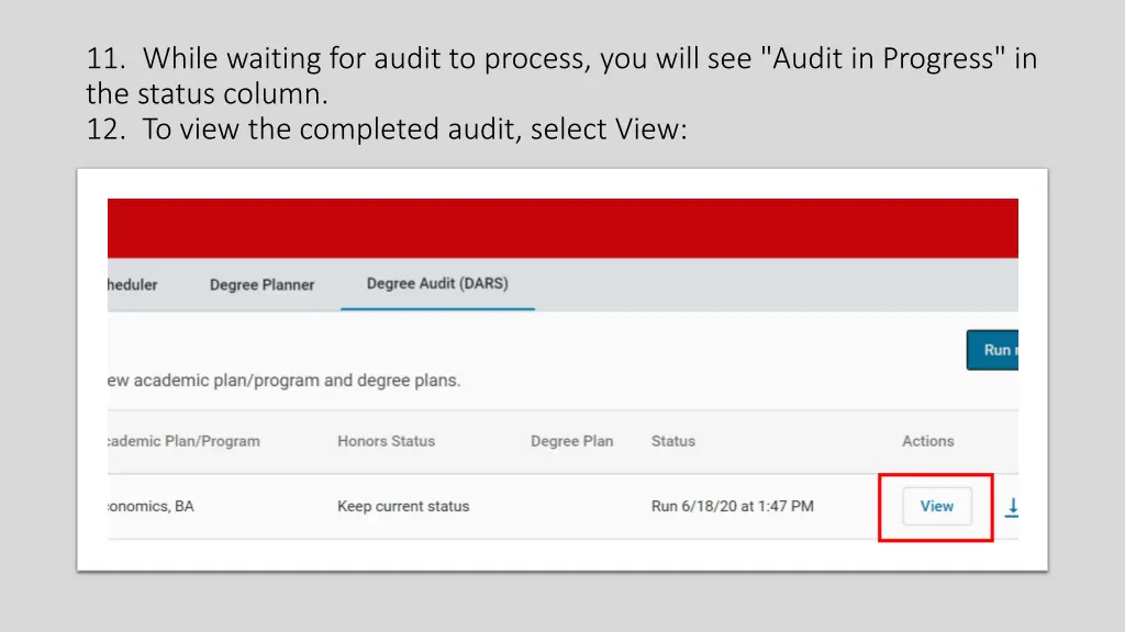 11 while waiting for audit to process you will