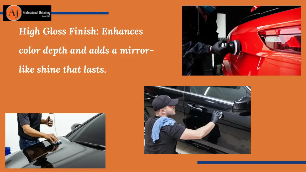 high gloss finish enhances