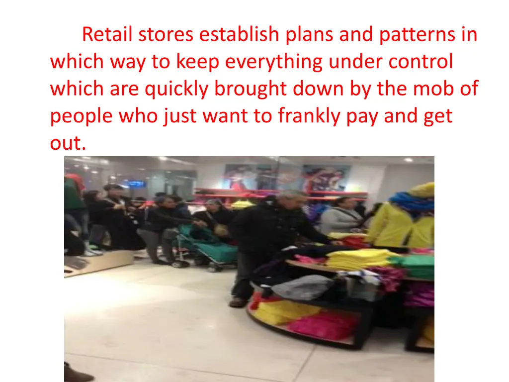 retail stores establish plans and patterns